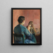 Tresser ses cheveux - Christian Krohg — framed artwork on a wall