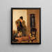 Charles Lundh painting in conversation with Christian Krohg - Christian Krohg — framed artwork on a wall
