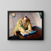 Eaux difficiles - Christian Krohg — framed artwork on a wall