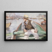 Look ahead, Bergen port - Christian Krohg — framed artwork on a wall