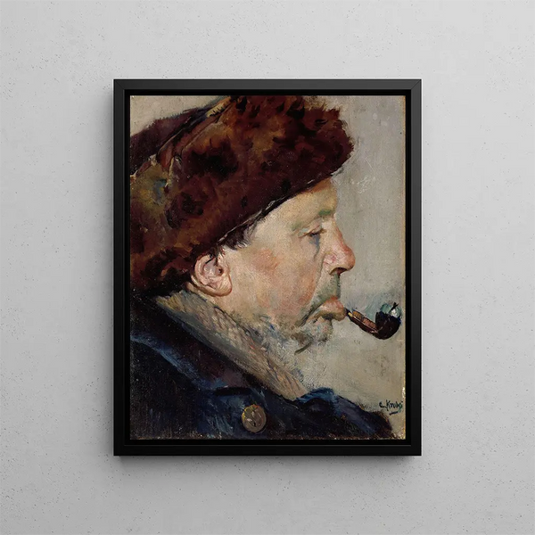 Niels Gaihede - Christian Krohg — framed artwork on a wall