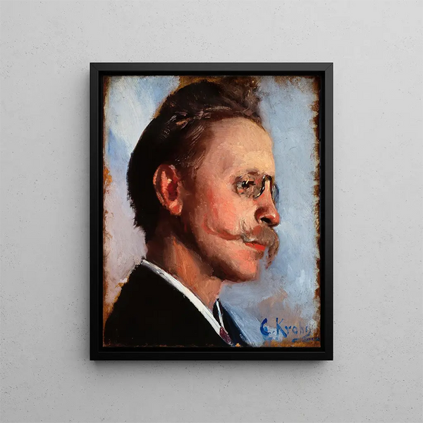 Otto Benzon - Christian Krohg — framed artwork on a wall