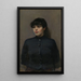 Portrait of Jossa - Christian Krohg — framed artwork on a wall