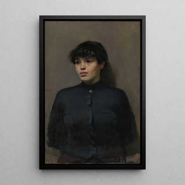 Portrait of Jossa - Christian Krohg — framed artwork on a wall