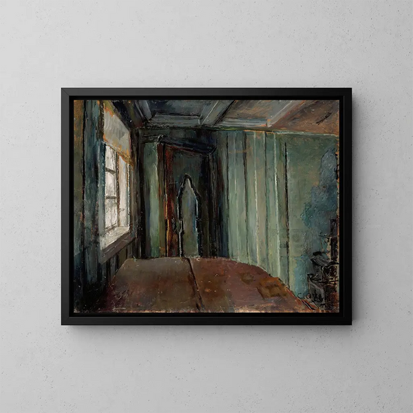 The Green Room - Christian Krohg — framed artwork on a wall