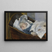 Tulla, the granddaughter of the artist - Christian Krohg — framed artwork on a wall