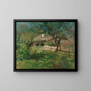 House of Fishermen on Women’s Island - Christian Maximilian Baer — framed artwork on a wall