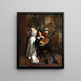 Player of the Lute with a Young Woman - Christian Meyer-Ross — framed artwork on a wall