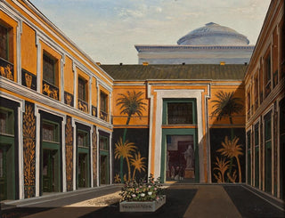 The Courtyard of the Thorvaldsen Museum - Christian Olavius Zeuthen — artwork view