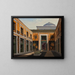 The Courtyard of the Thorvaldsen Museum - Christian Olavius Zeuthen — framed artwork on a wall