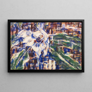 Magnolia Blue Painting - Christian Rohlfs — framed artwork on a wall