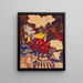 Bunter Sommerblumenstrauß - Christian Rohlfs — framed artwork on a wall