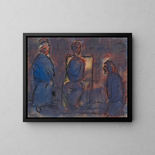 Conversation - Christian Rohlfs — framed artwork on a wall