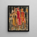 Three women in the street - Christian Rohlfs — framed artwork on a wall