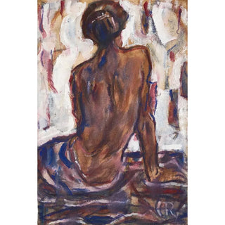 Nude female painting from behind - Christian Rohlfs — artwork view