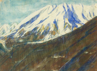 Ghiridone painting in the snow at Lake Maggiore - Christian Rohlfs — artwork view