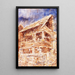 Reproduction of the painting House in Bosco - Christian Rohlfs