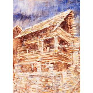 Reproduction of the painting House in Bosco - Christian Rohlfs