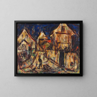 House in Soest - Christian Rohlfs — framed artwork on a wall