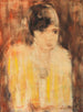 Young shameless woman and flip-flop - Christian Rohlfs — artwork view