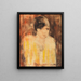 Young shameless woman and flip-flop - Christian Rohlfs — framed artwork on a wall