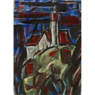 Monastery of Andechs - Christian Rohlfs — framed artwork on a wall