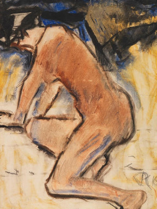 Nude kneeling - Christian Rohlfs — artwork view