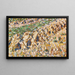 Haystacks in the Field - Christian Rohlfs — framed artwork on a wall