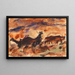 Chariot of oxen - Christian Rohlfs — framed artwork on a wall