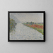 Landscape by the river near Hohensyburg - Christian Rohlfs — framed artwork on a wall