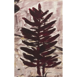 Reproduction of the painting Pine tree brown-red - Christian Rohlfs