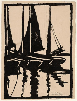 Voiliers dans le port - Christian Rohlfs — artwork view