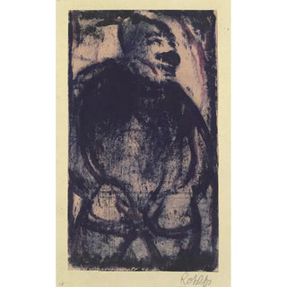 Man standing - Christian Rohlfs — framed artwork on a wall