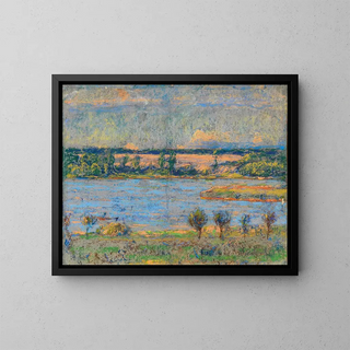 Étang au crépuscule - Christian Rohlfs — framed artwork on a wall