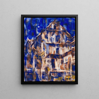 Maisons tessinoises I - Christian Rohlfs — framed artwork on a wall