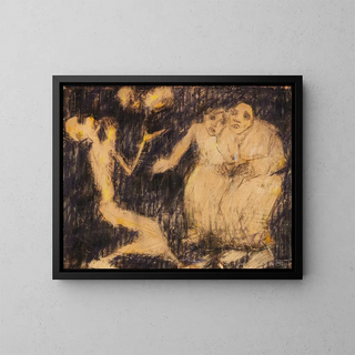 La mort en jongleur révolutionnaire - Christian Rohlfs — framed artwork on a wall