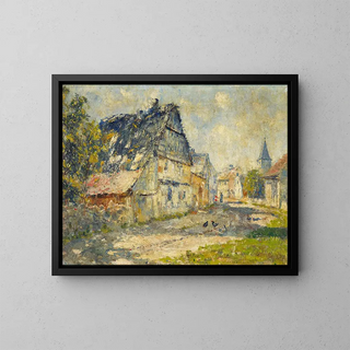 Rue de village à Ehringsdorf près de Weimar - Christian Rohlfs — framed artwork on a wall