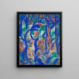 Landscape Westphalian - Christian Rohlfs — framed artwork on a wall