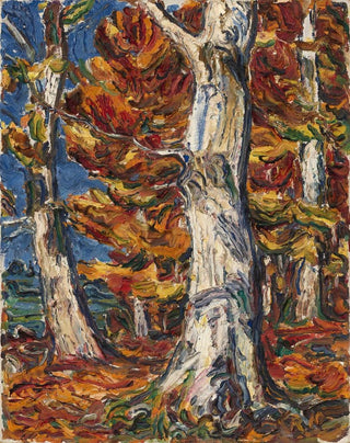 Beech trees in autumn - Christian Rohlfs — artwork view
