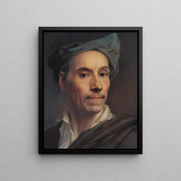 Self-portrait Painting - Christian Seybold — framed artwork on a wall