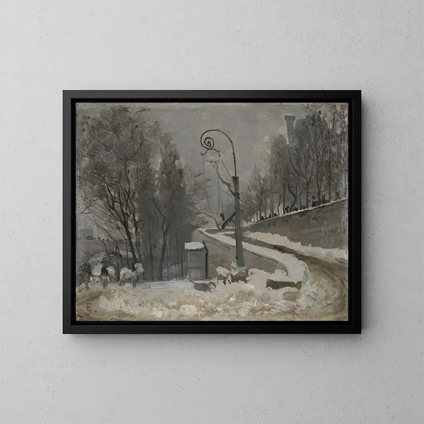 Winter in Paris - Christian Skredsvig — framed artwork on a wall