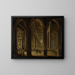 Interior church painting - Christian Stöcklin — framed artwork on a wall