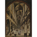 Interior church painting - Christian Stöcklin — framed artwork on a wall
