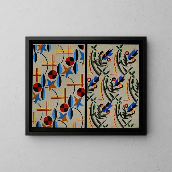 Formes de bijoux appliqués pour la surface Pl 28 - Christian Stoll — framed artwork on a wall