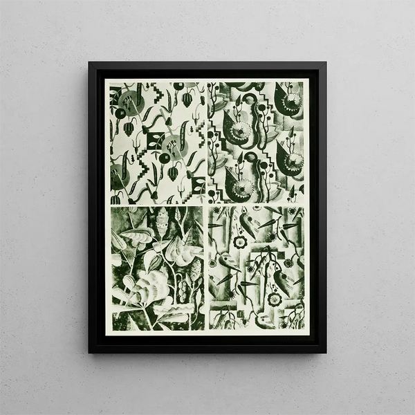 Decorative Shapes Painting for Surface Pl 37 - Christian Stoll — framed artwork on a wall