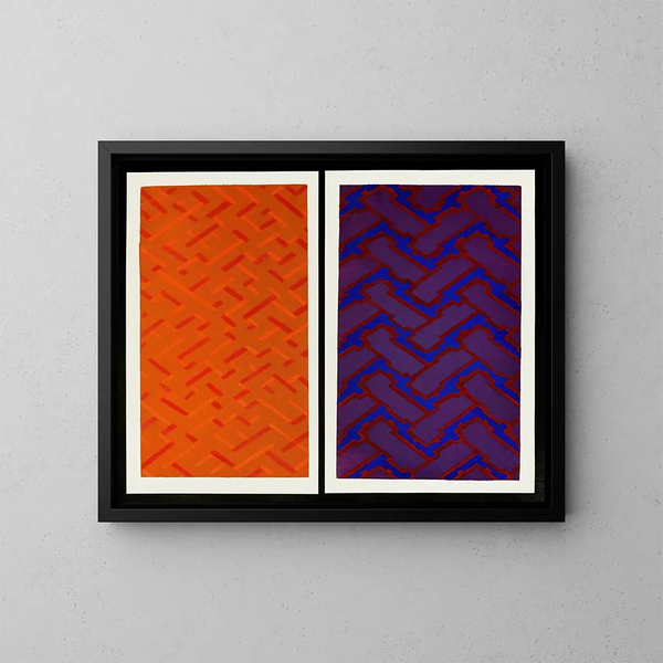 Formes de bijoux appliqués pour la surface Pl 38 - Christian Stoll — framed artwork on a wall