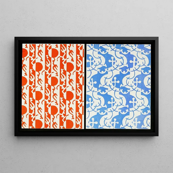 Ornamental Shapes for Surface Pl 39 - Christian Stoll — framed artwork on a wall