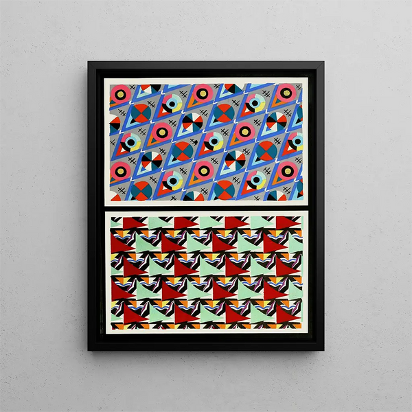 Decorative Shapes for Surface Pl 45 - Christian Stoll — framed artwork on a wall