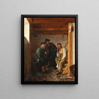 The political situation is discussed - Christian Thørestrup — framed artwork on a wall