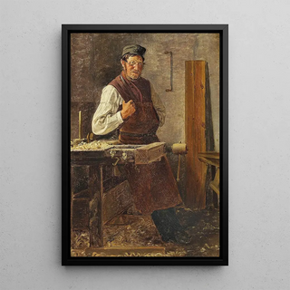 The Village Cabinetmaker Study - Christian Thørestrup — framed artwork on a wall